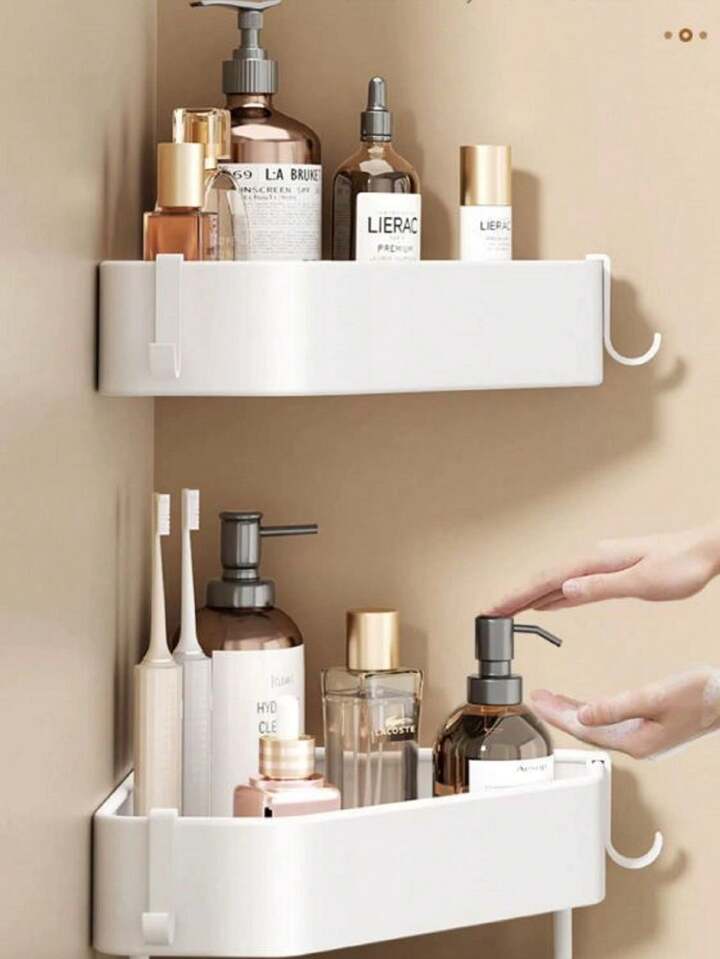 Etagère de rangement pour salle de bain sans perçage